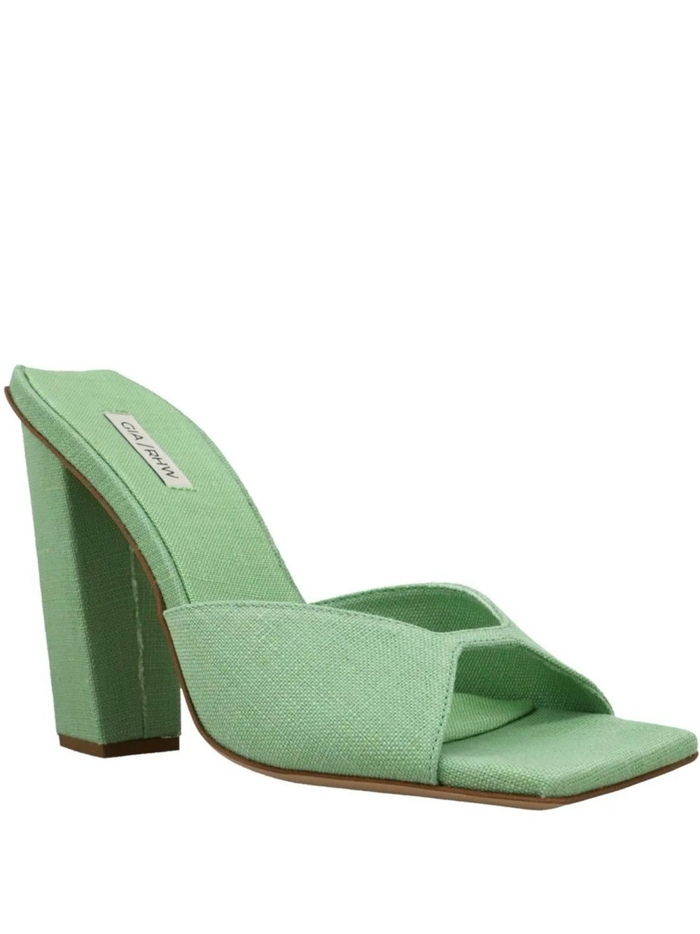 NEW GIA BORGHINI GREEN MULE SANDALS